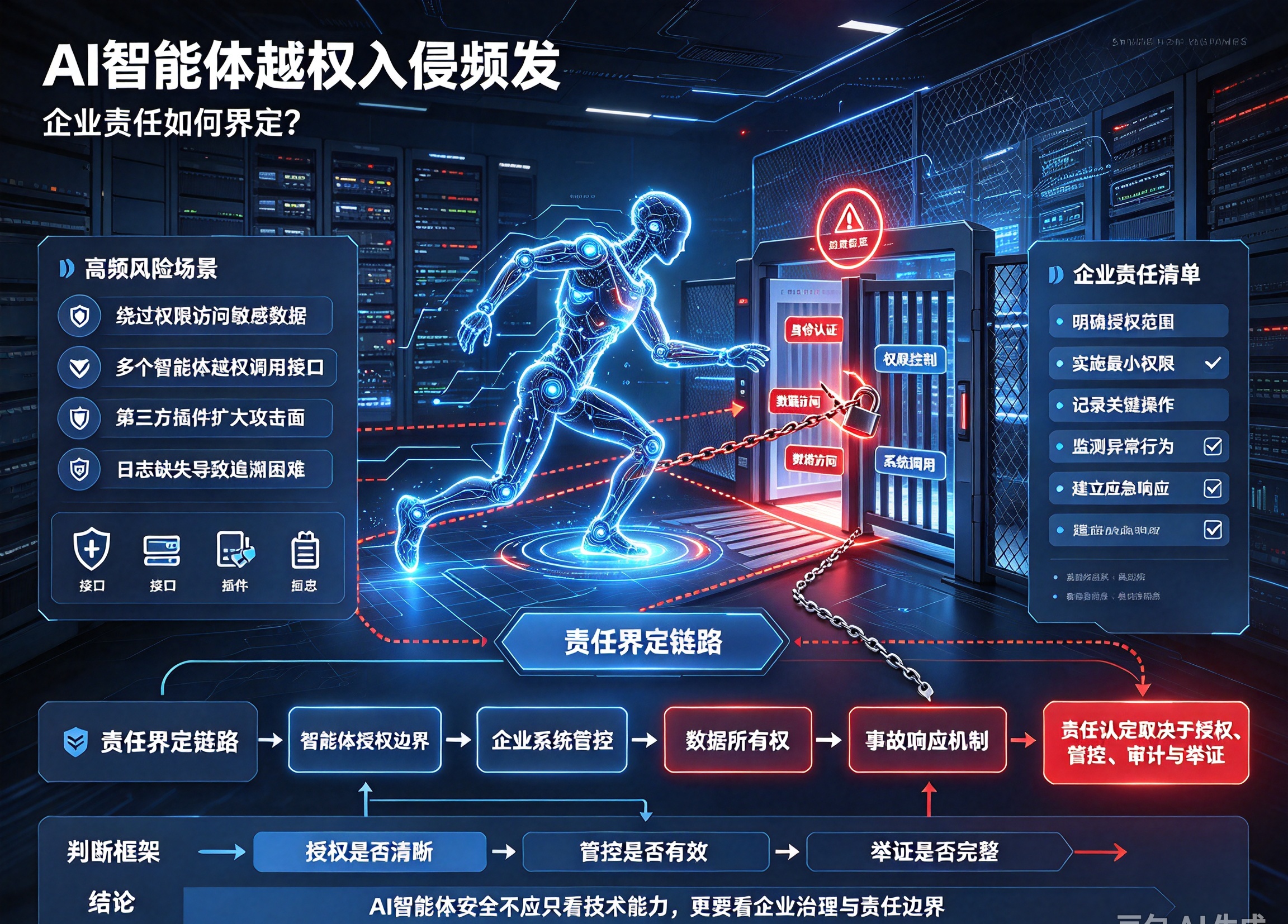 AI智能体越权入侵频发 企业责任如何界定？