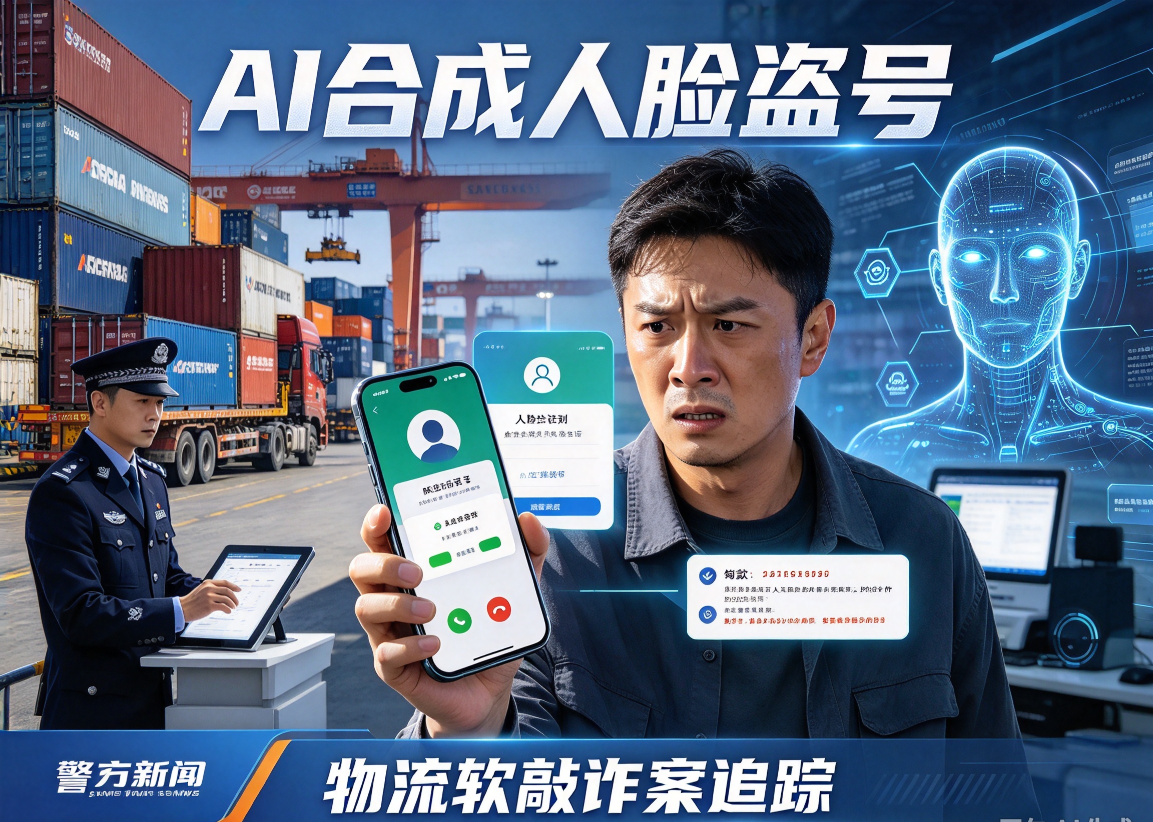 央视披露物流软敲诈案 AI合成人脸盗号胁迫货主加价