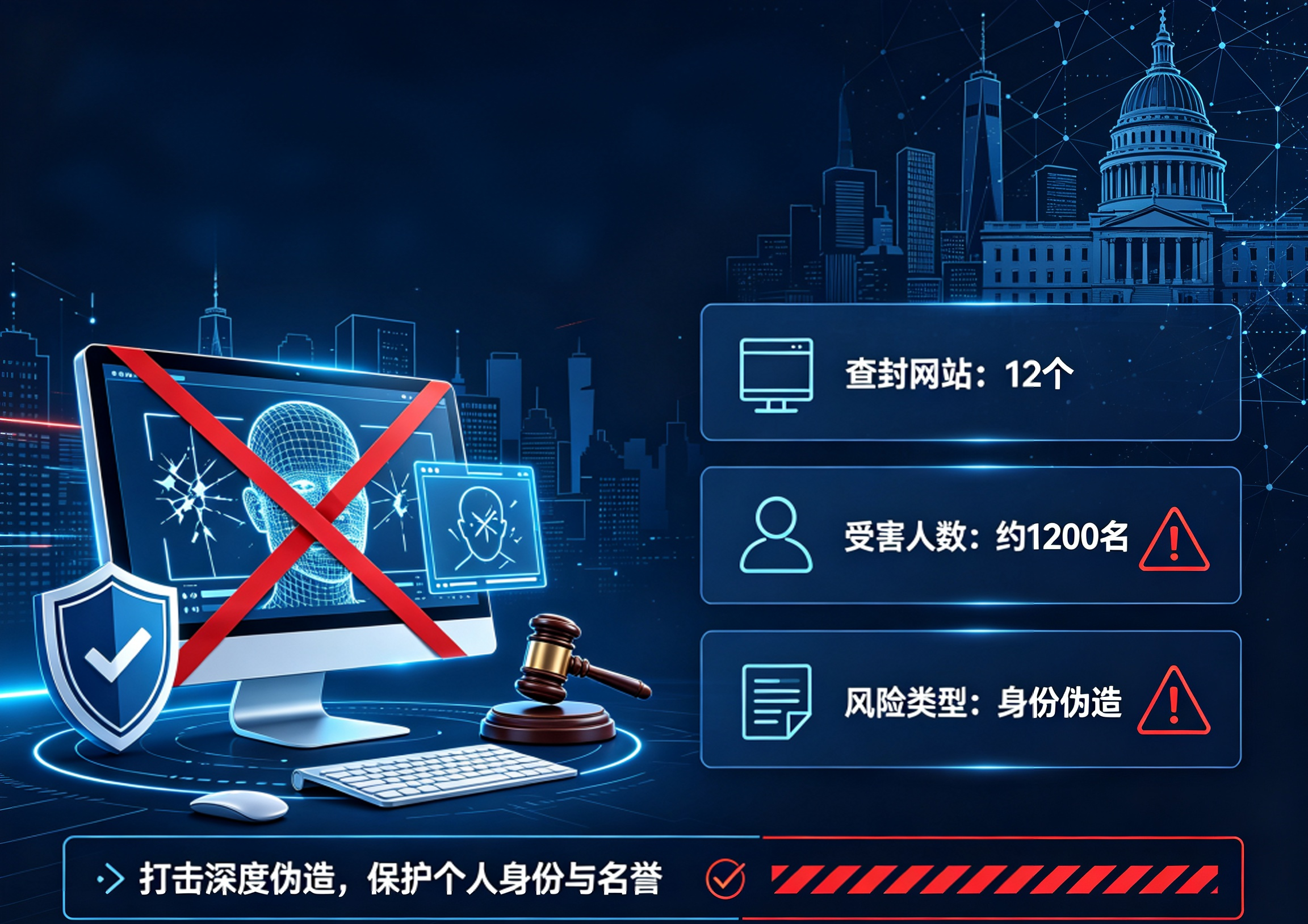纽约查封12个名人深度伪造网站 涉及约1200名受害者