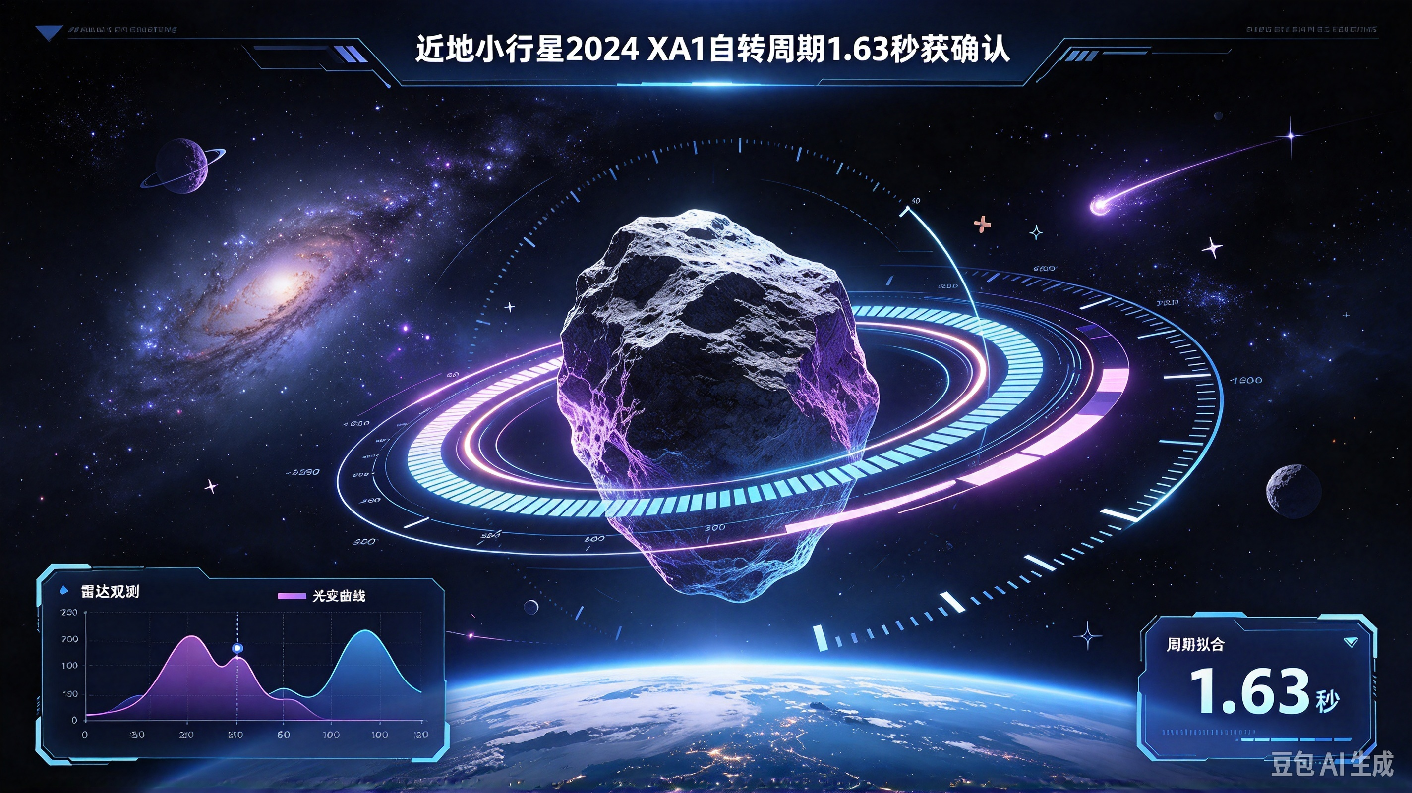 近地小行星2024 XA1自转周期1.63秒获确认